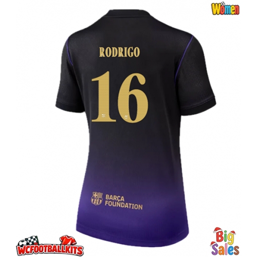 Barcelona Rodri Hernandez #16 Replica Away Stadium Shirt for Women 2026-27 Short Sleeve